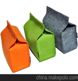 毛毡纸巾盒 纸抽 绿色环保 家居用品 家居装饰厂家直销可定做
